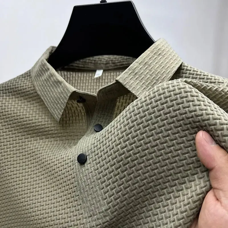 2024 Summer Men Short Sleeved T-shirts Cool and Breathable POLO Shirt
