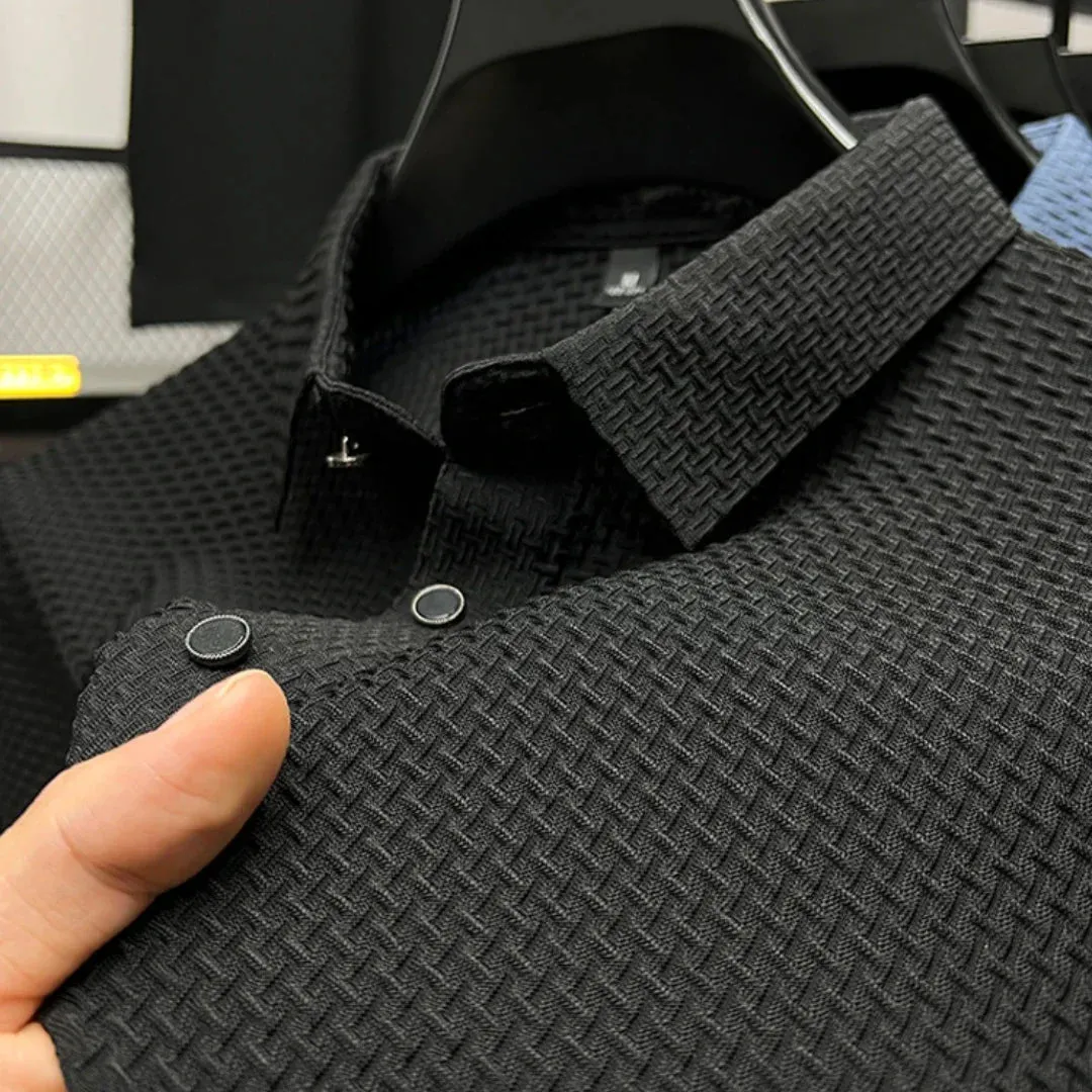 2024 Summer Men Short Sleeved T-shirts Cool and Breathable POLO Shirt