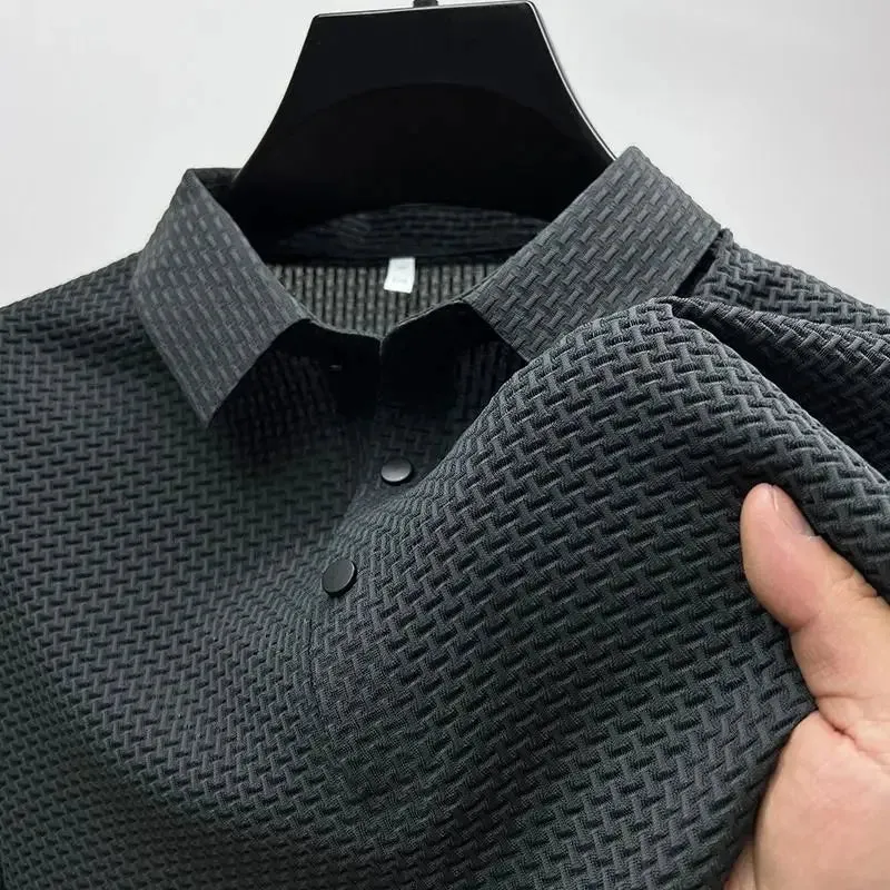 2024 Summer Men Short Sleeved T-shirts Cool and Breathable POLO Shirt