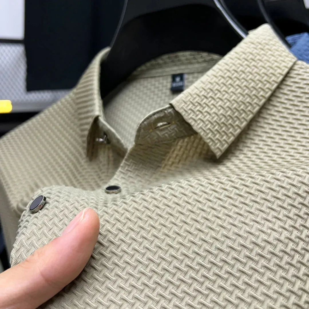 2024 Summer Men Short Sleeved T-shirts Cool and Breathable POLO Shirt