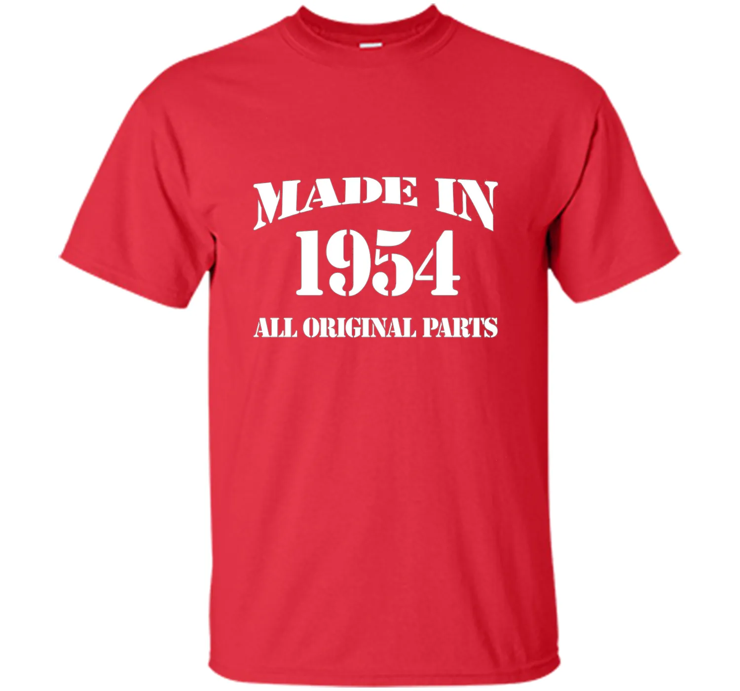 62th Birthday Gift Made In 1954 All Original Parts T-Shirt