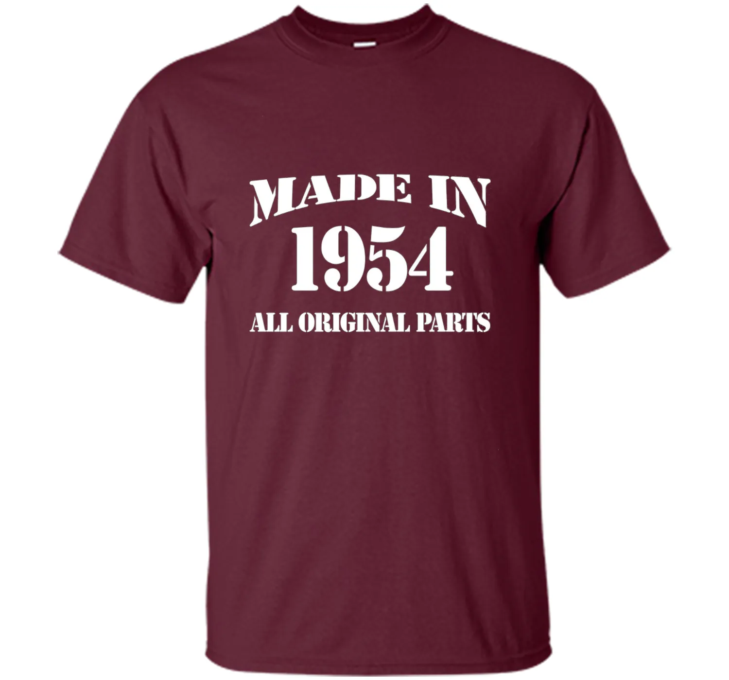 62th Birthday Gift Made In 1954 All Original Parts T-Shirt