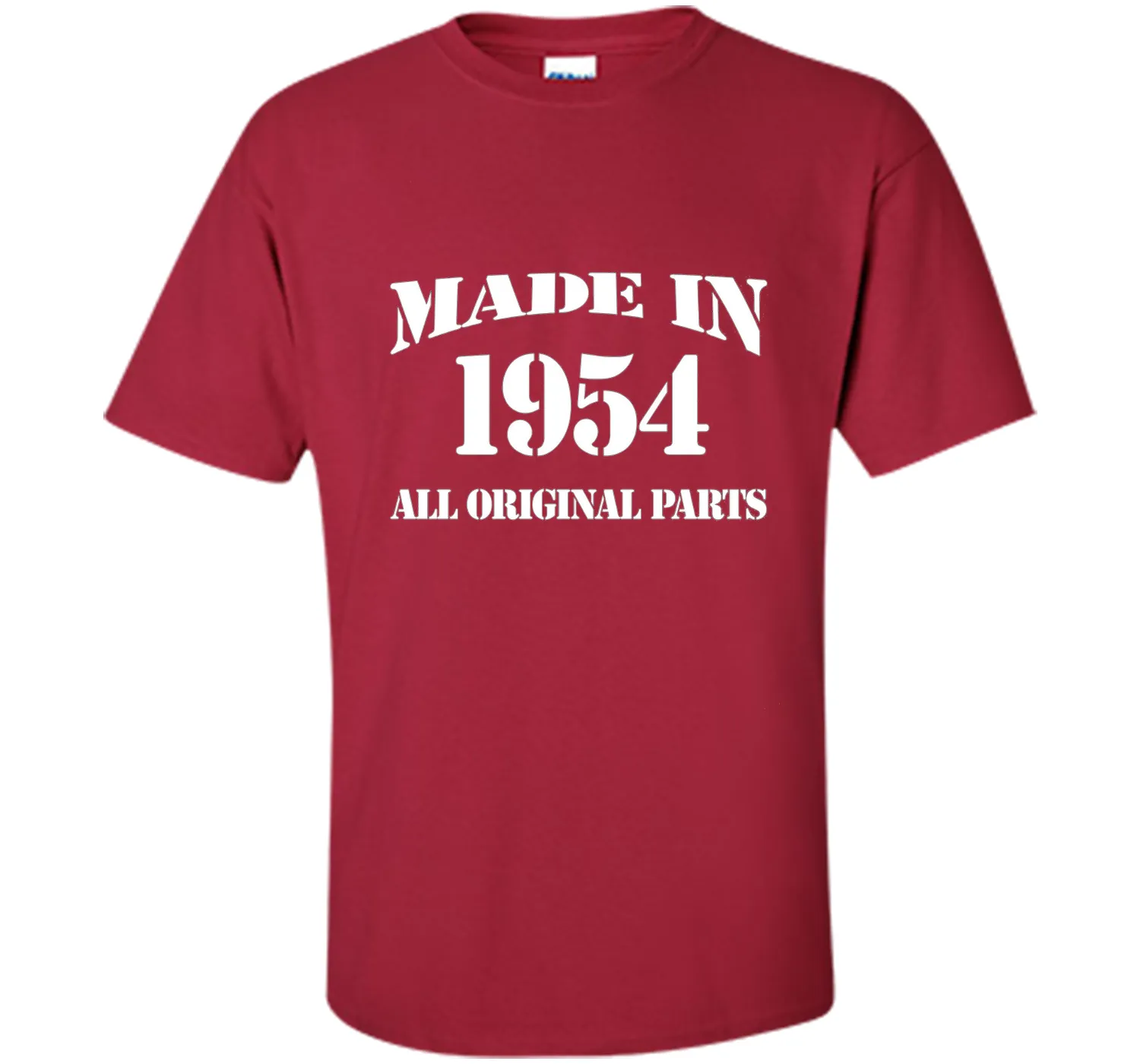 62th Birthday Gift Made In 1954 All Original Parts T-Shirt