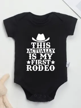 Adorable First Rodeo Baby Boy Bodysuit  Perfect Gift
