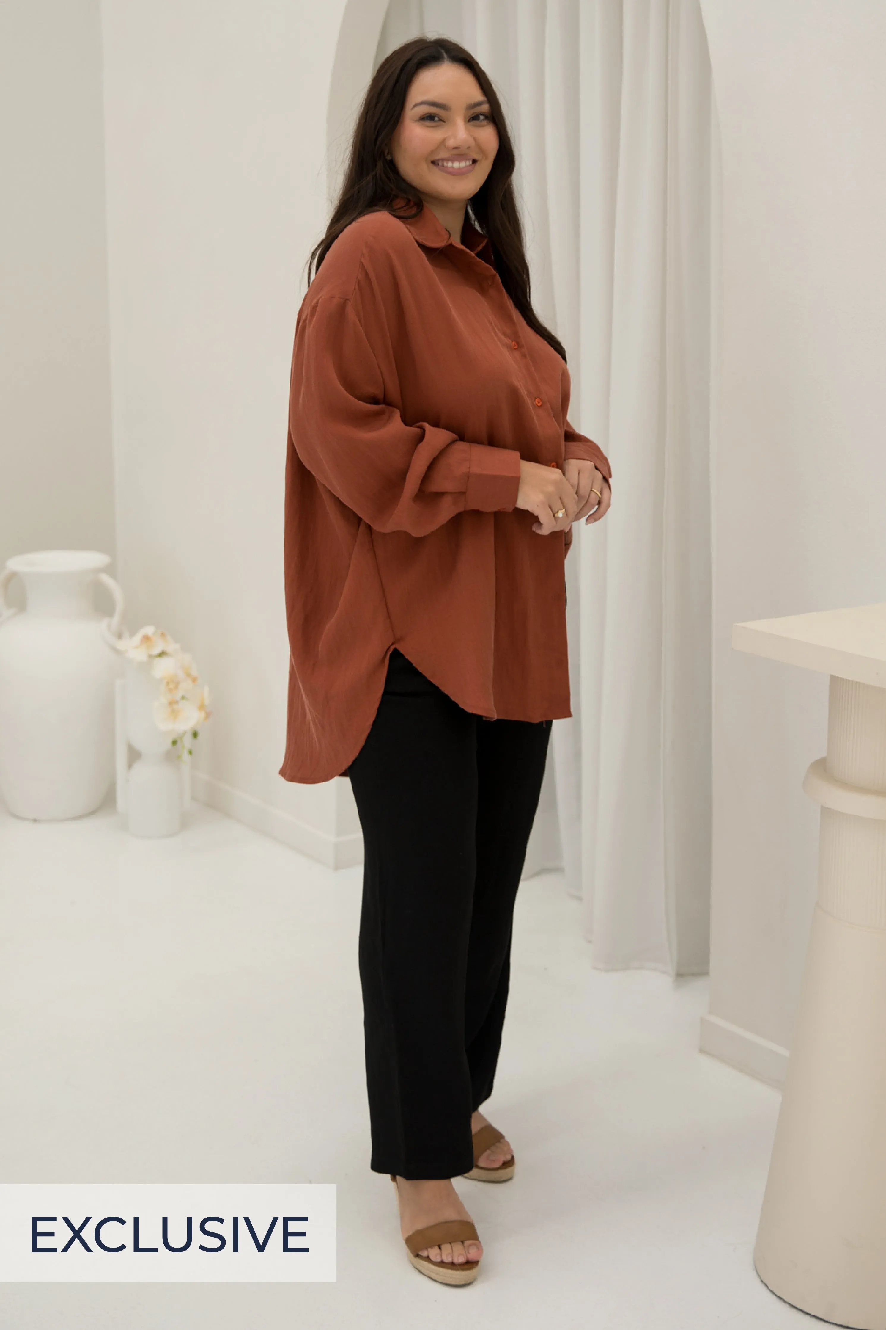 Amore Shirt | Espresso | FINAL SALE