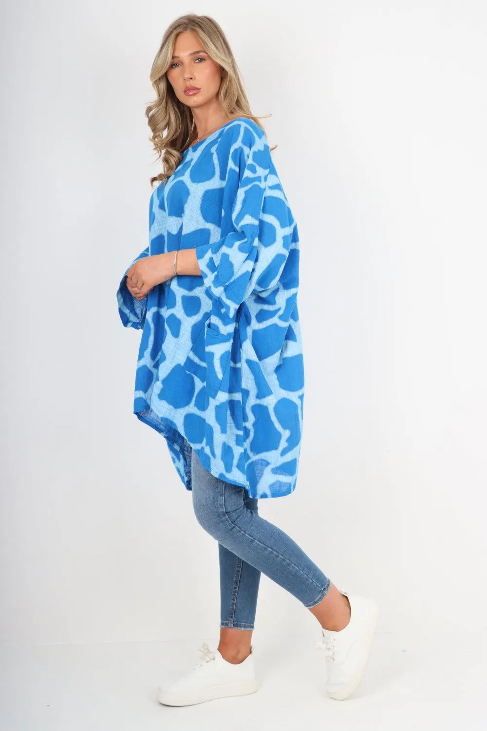 Animal Print Oversized Tunic