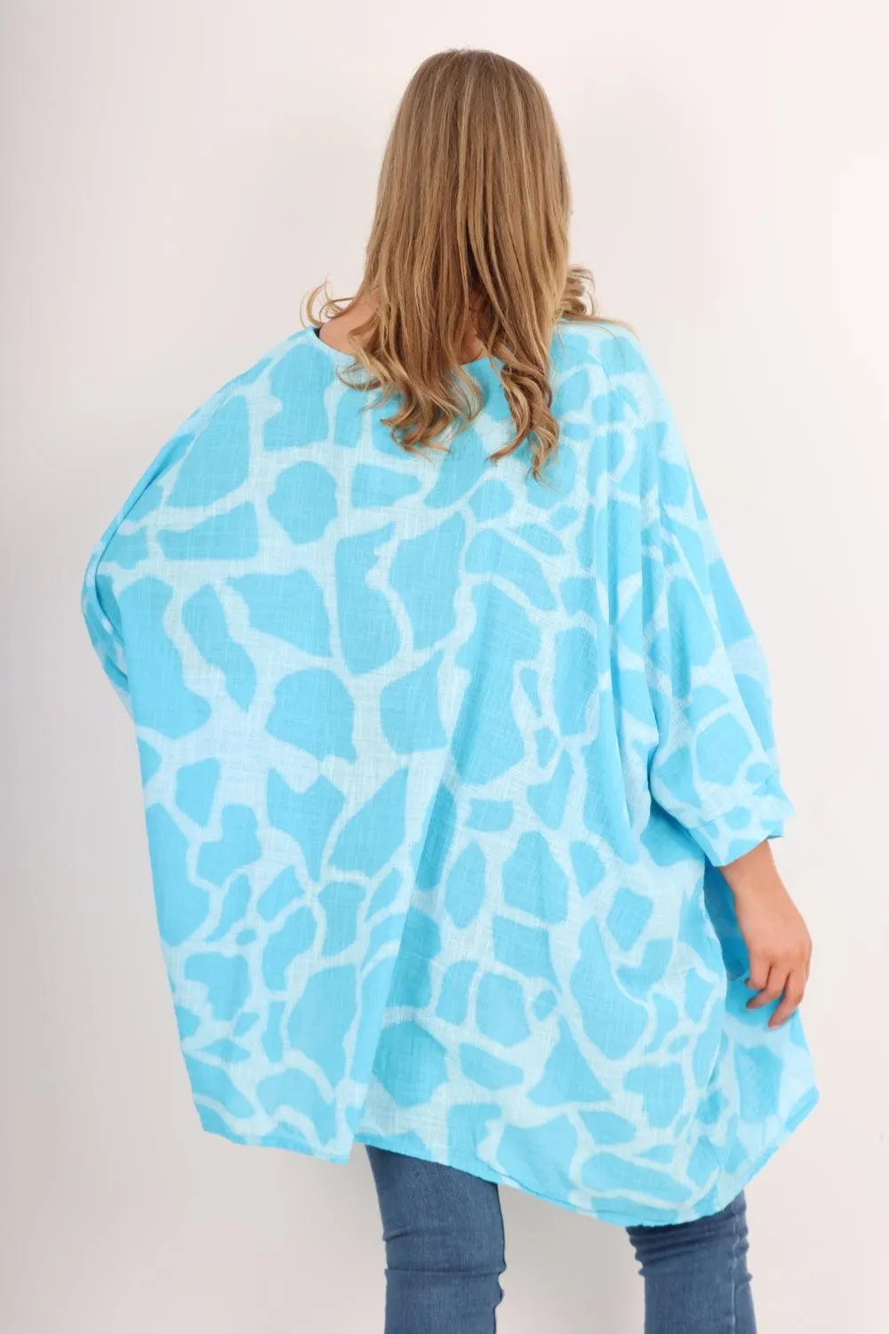 Animal Print Oversized Tunic