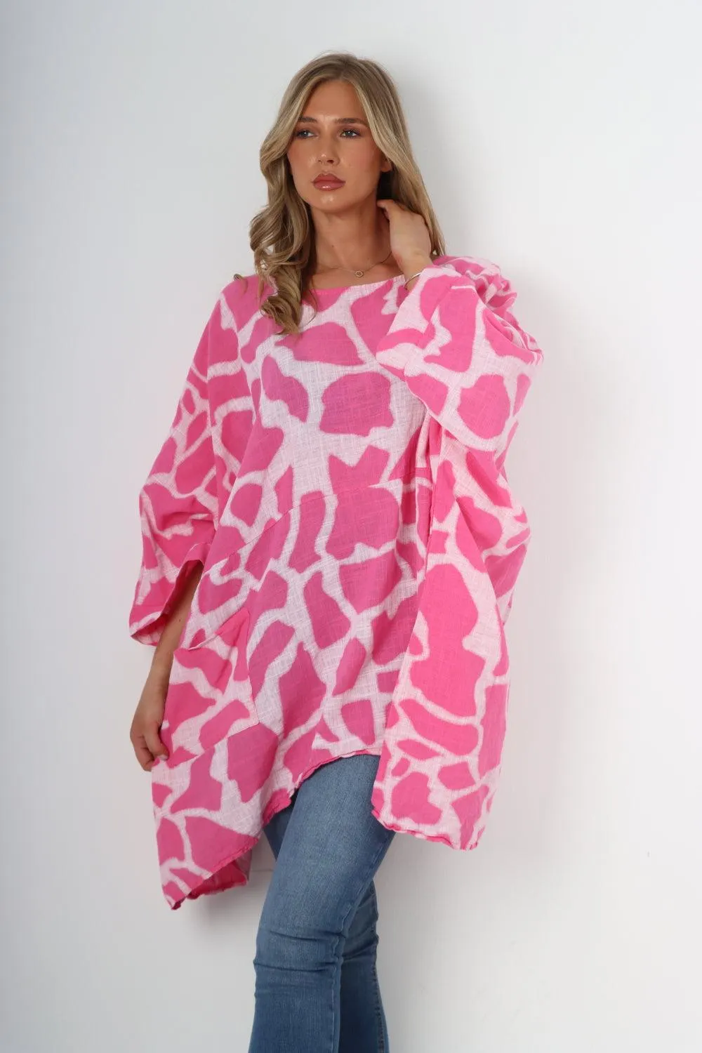 Animal Print Oversized Tunic