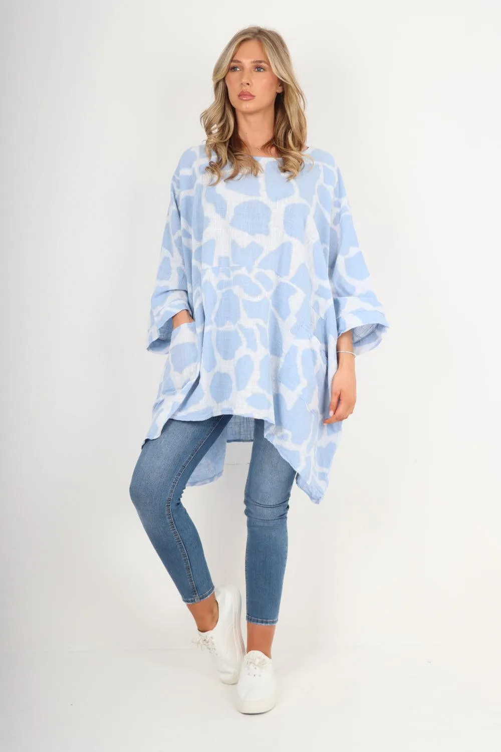 Animal Print Oversized Tunic