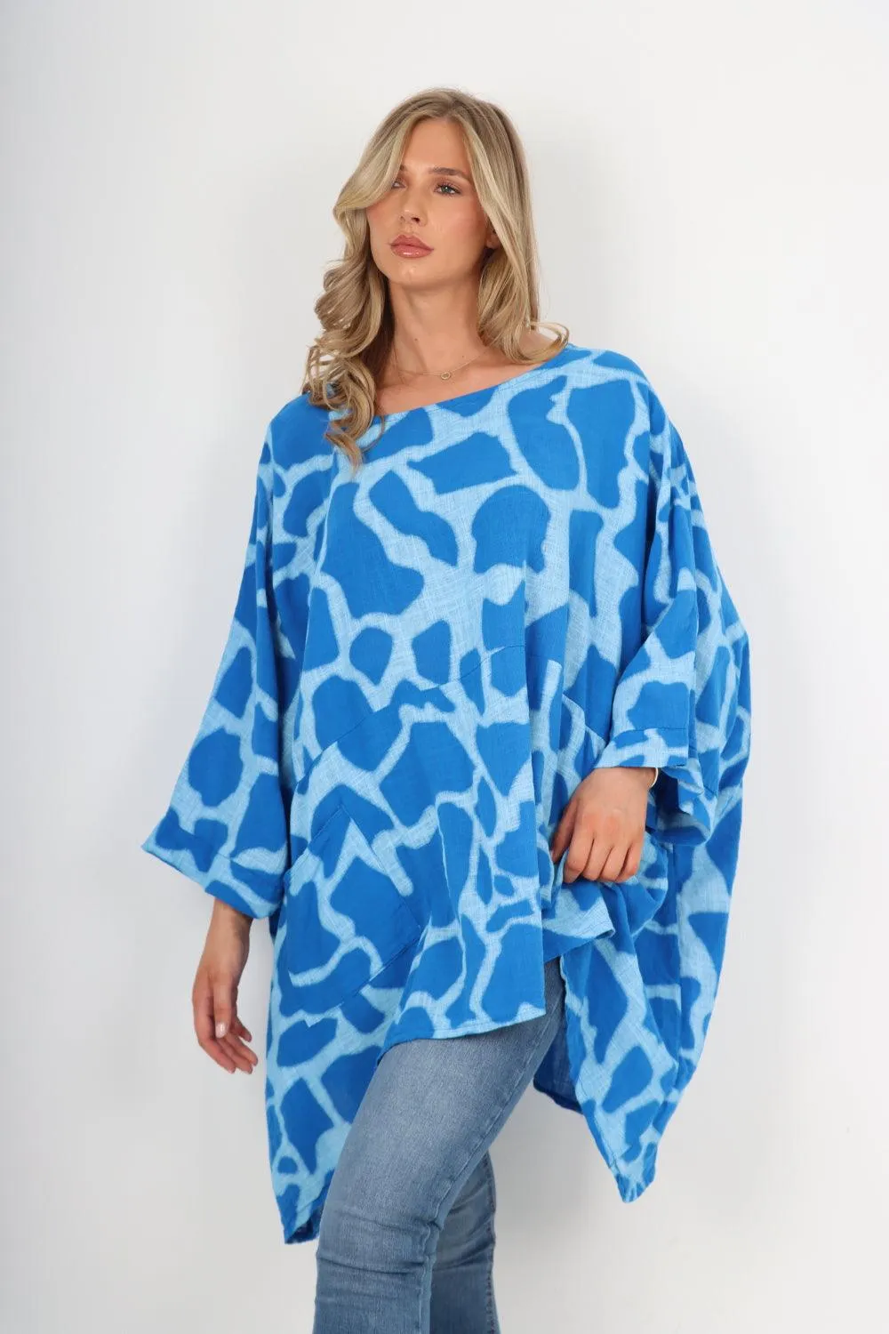 Animal Print Oversized Tunic