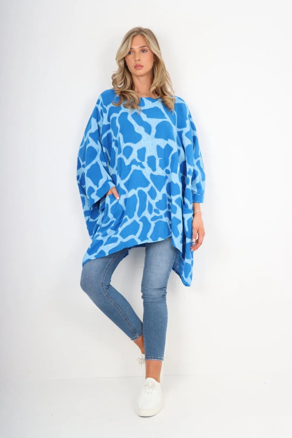 Animal Print Oversized Tunic