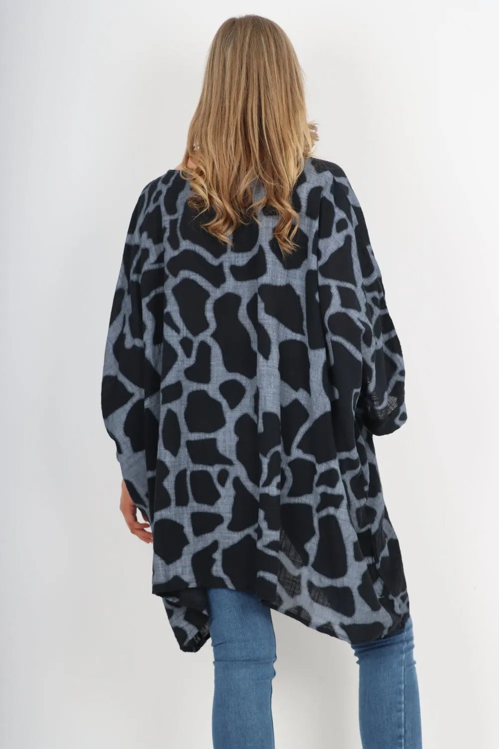 Animal Print Oversized Tunic