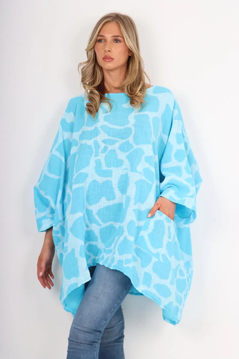 Animal Print Oversized Tunic