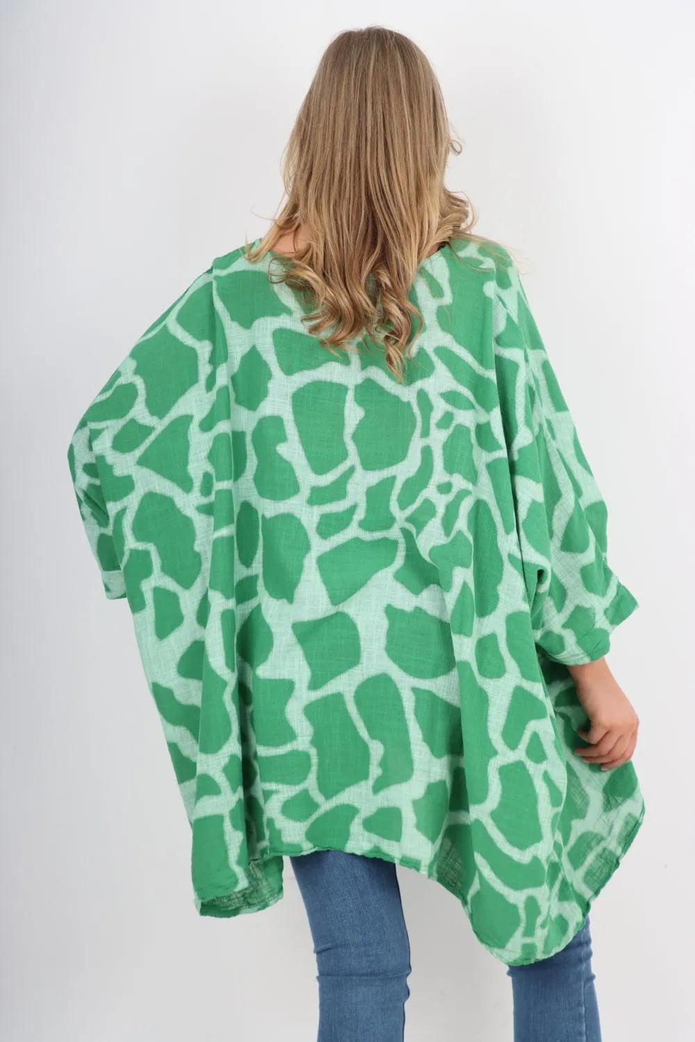 Animal Print Oversized Tunic