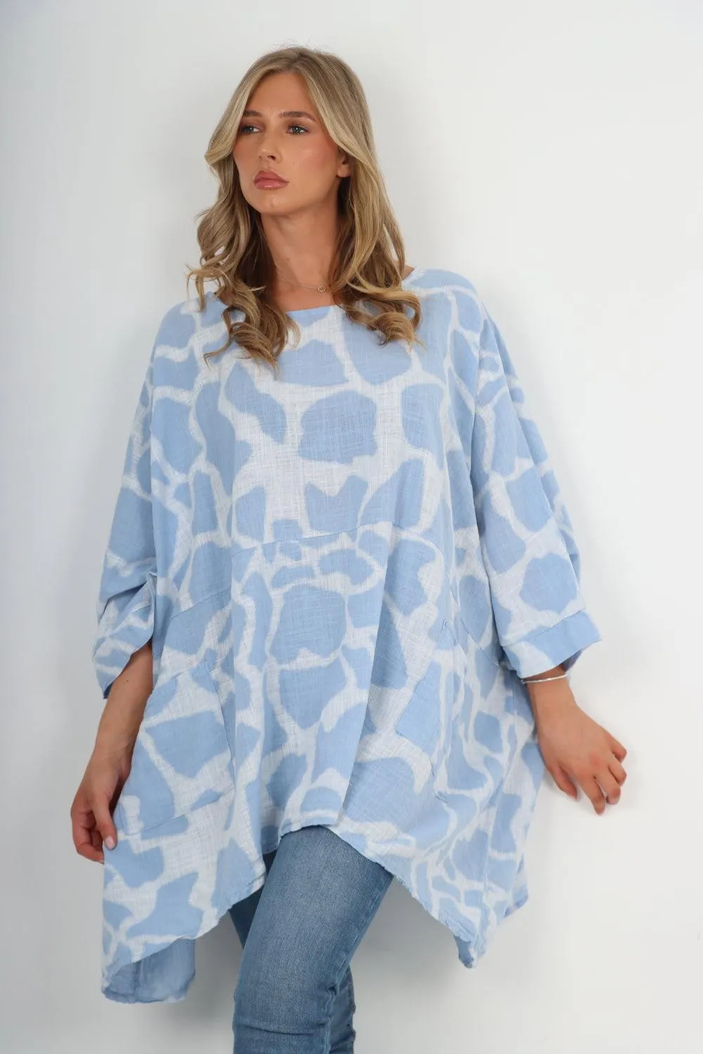 Animal Print Oversized Tunic