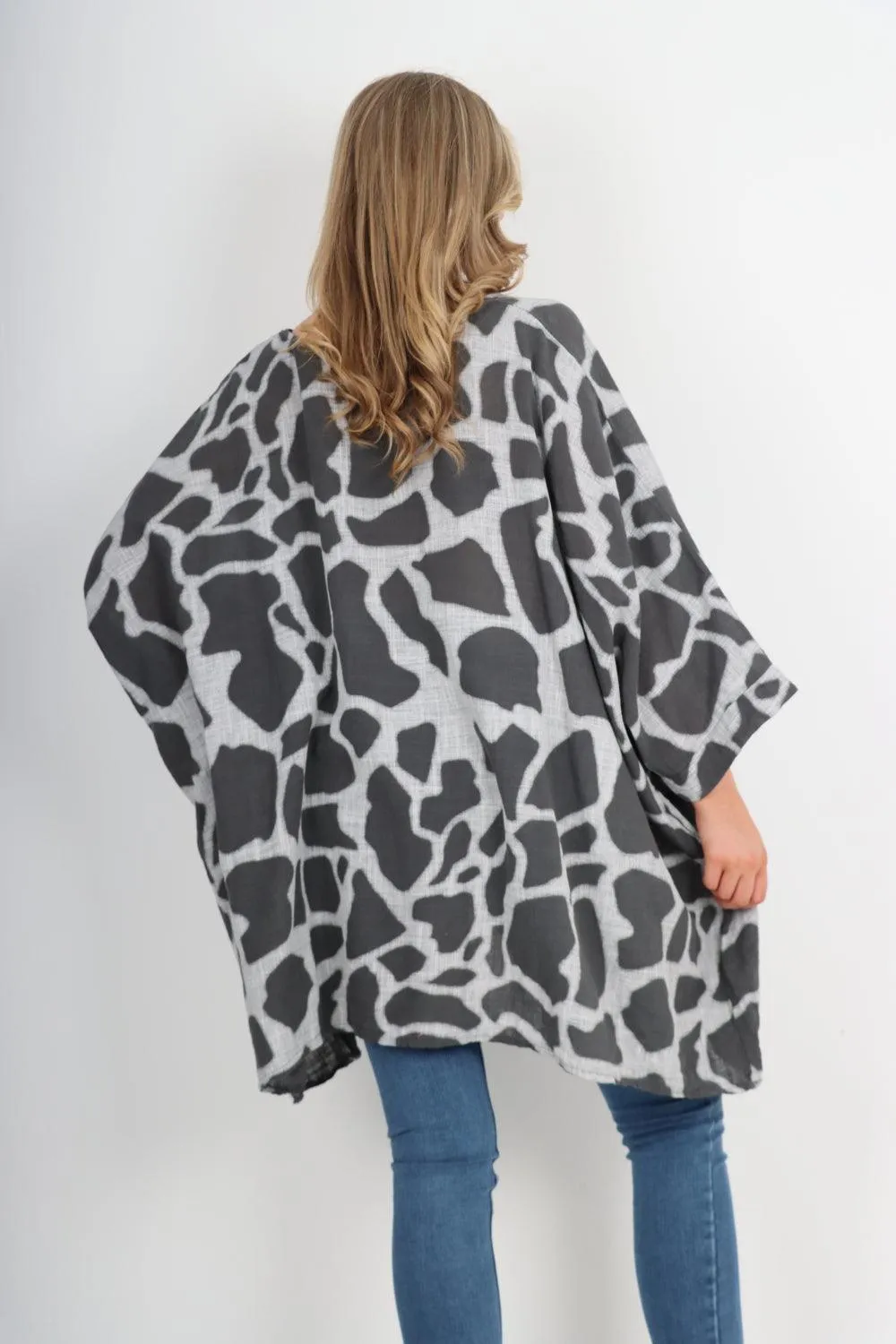 Animal Print Oversized Tunic