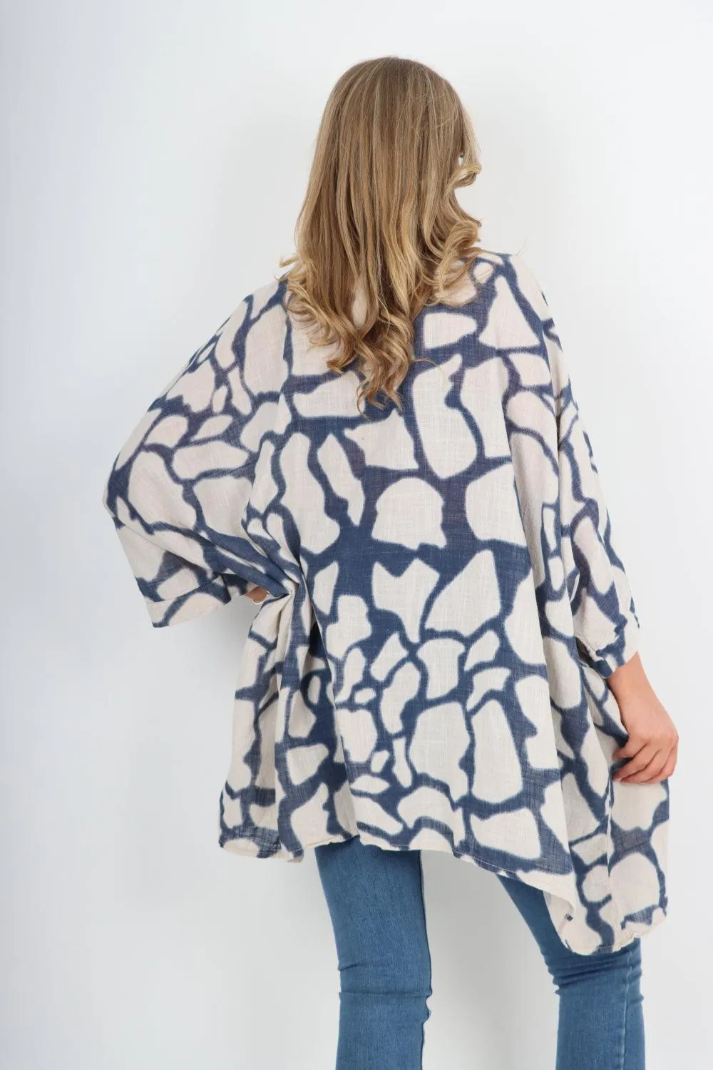 Animal Print Oversized Tunic