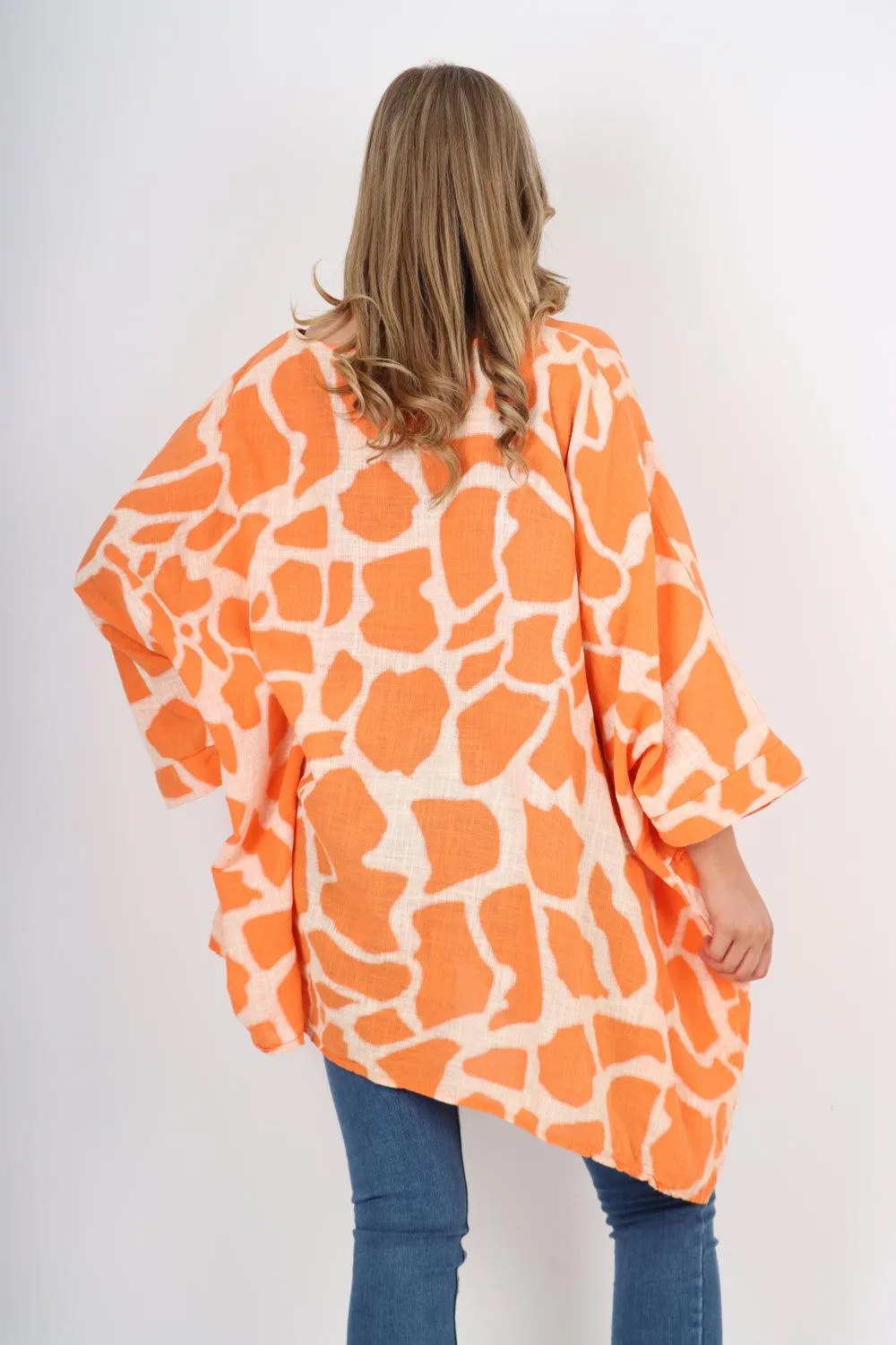 Animal Print Oversized Tunic