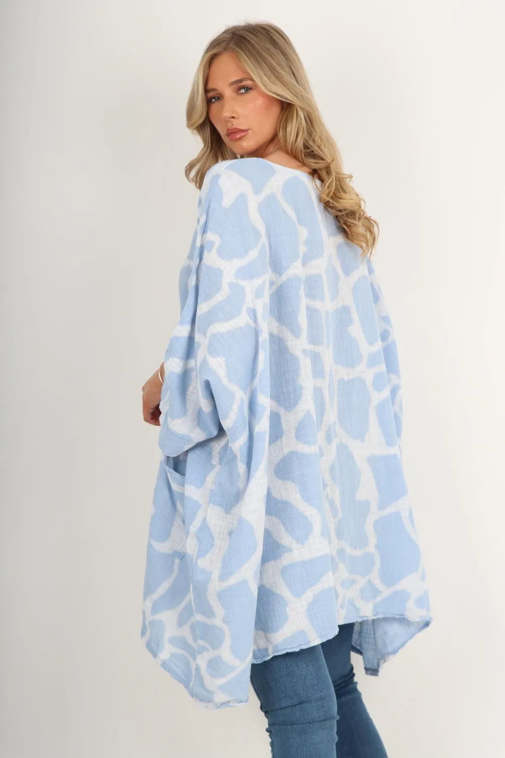 Animal Print Oversized Tunic