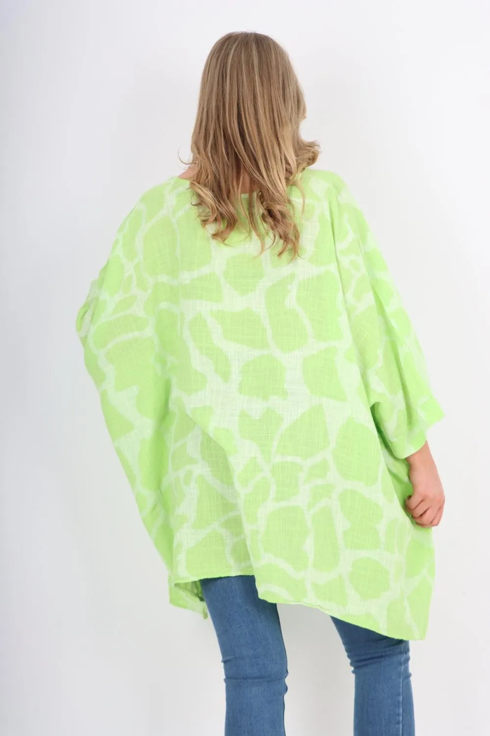 Animal Print Oversized Tunic