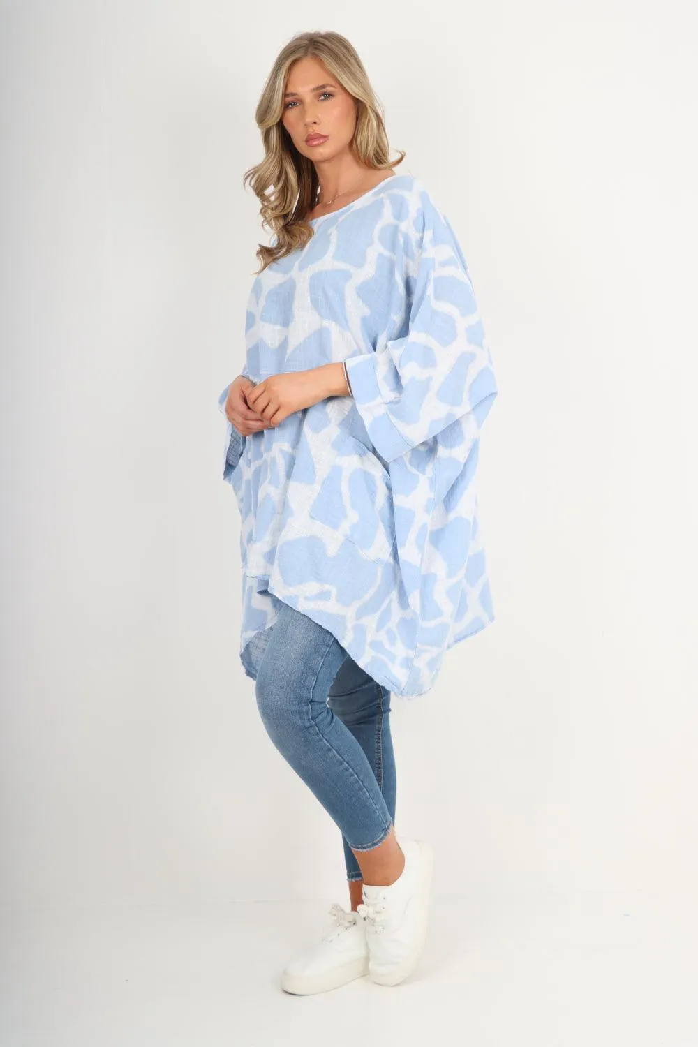 Animal Print Oversized Tunic