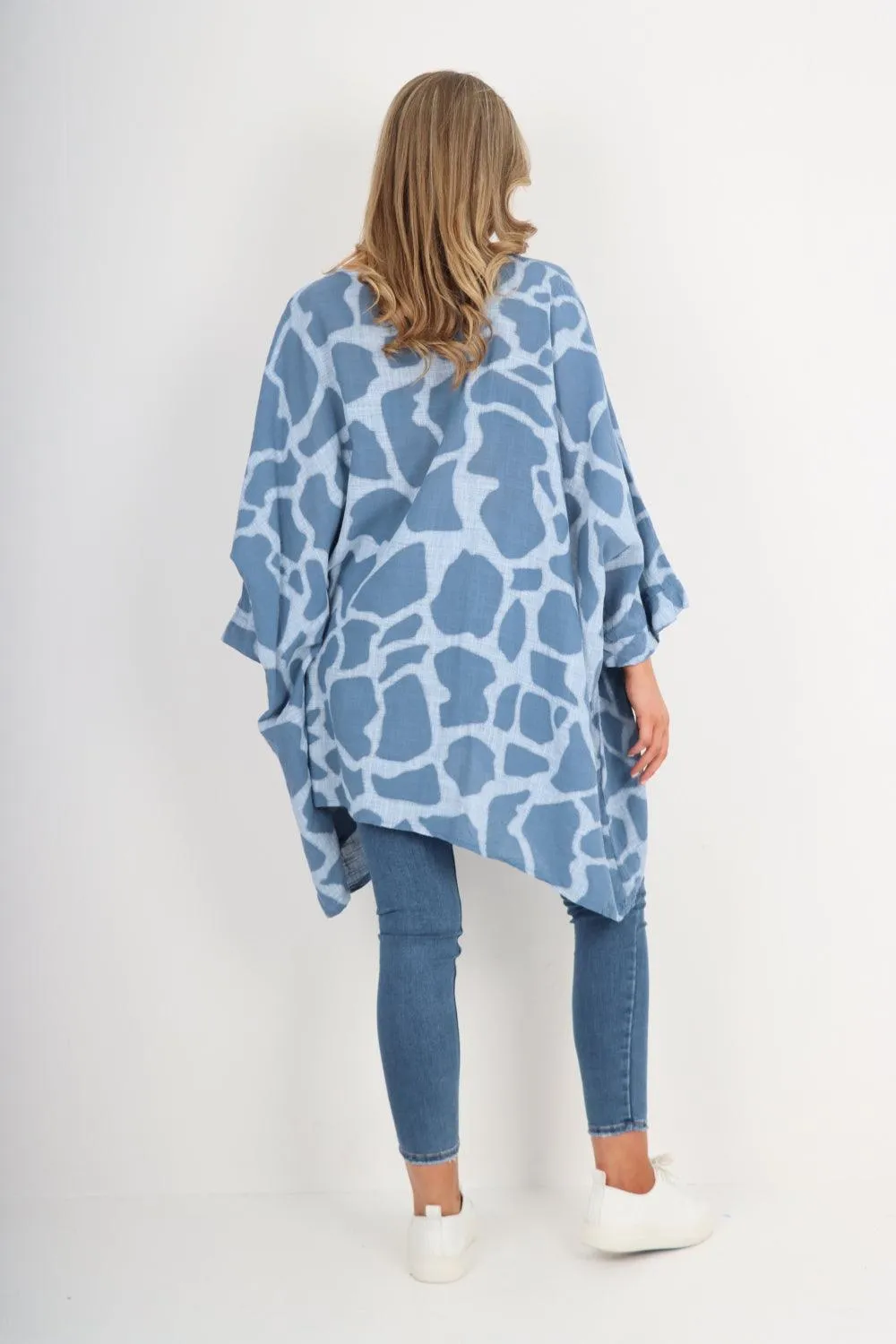 Animal Print Oversized Tunic