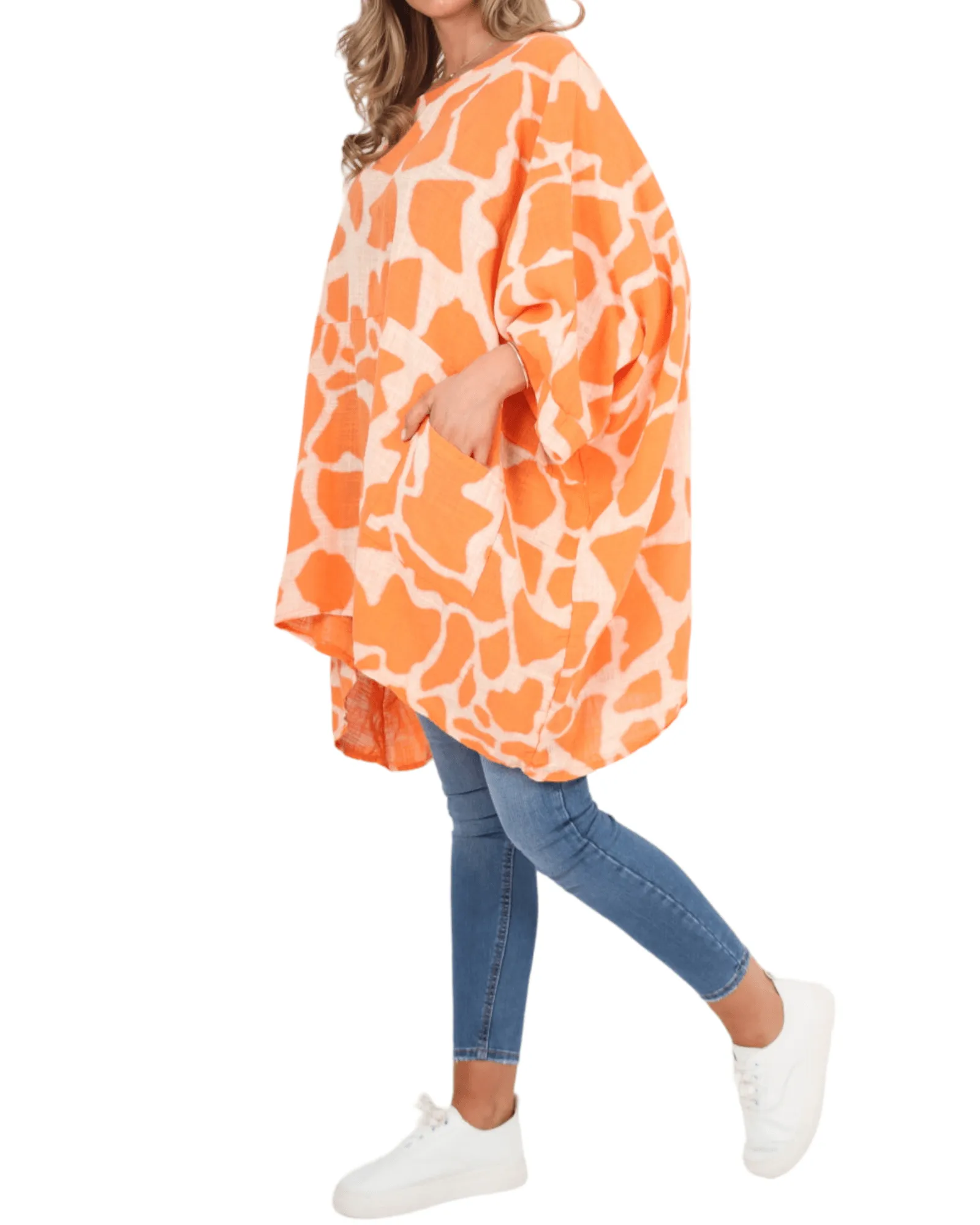 Animal Print Oversized Tunic
