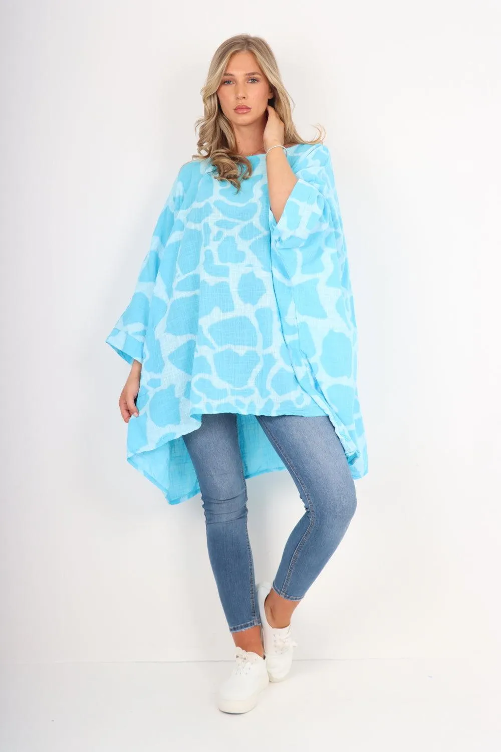 Animal Print Oversized Tunic