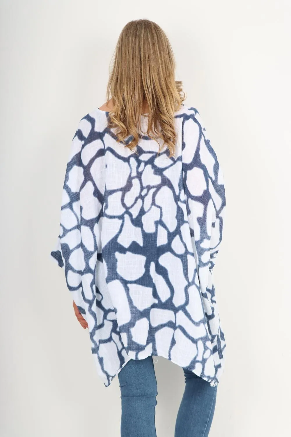 Animal Print Oversized Tunic