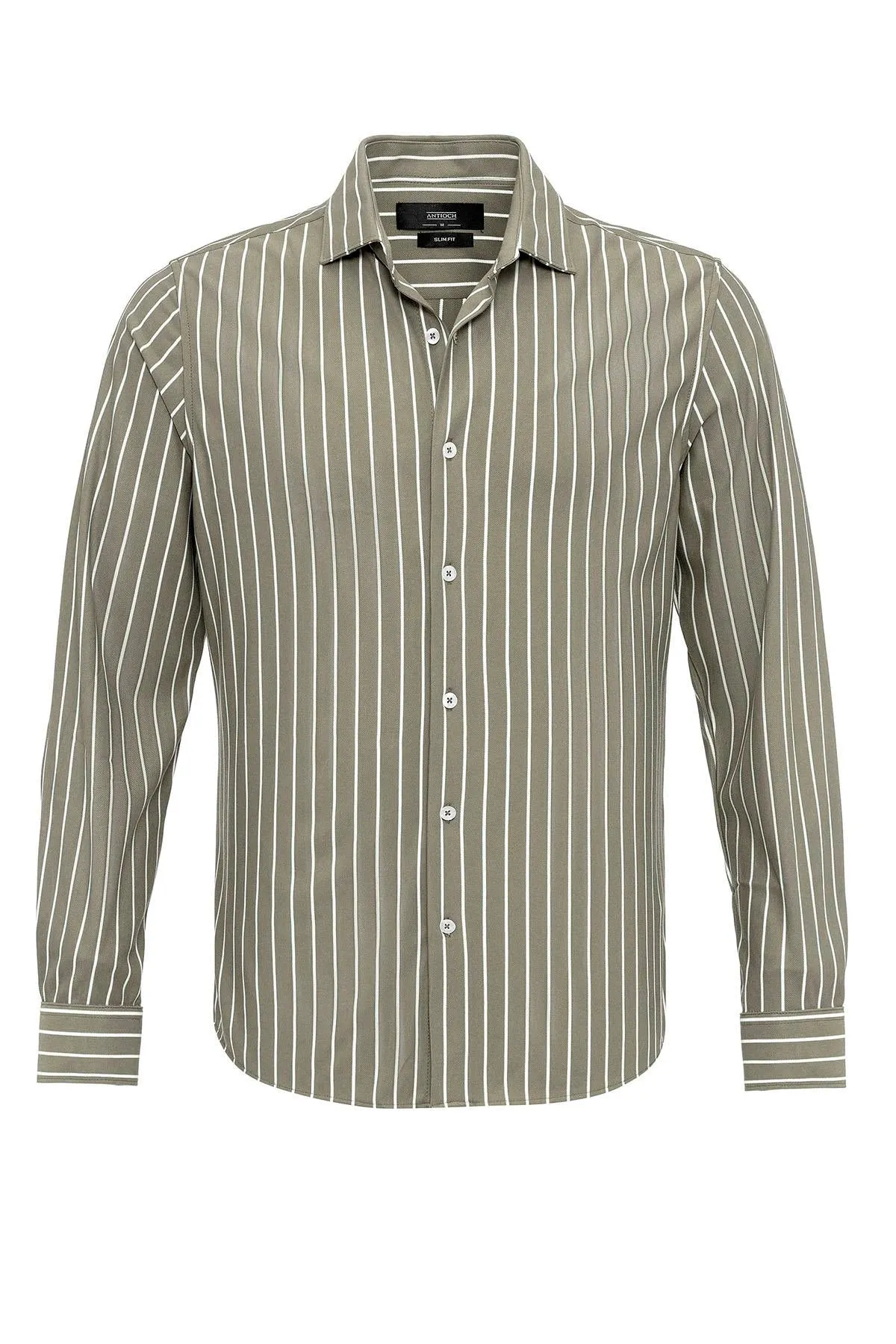 ANT Slim Fit Striped Long Sleeve Men's Shirt - Rowlett