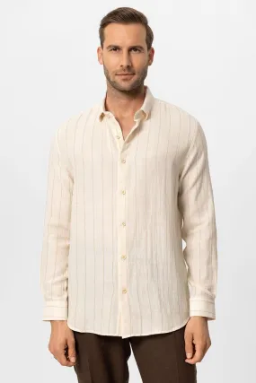 ANT Slim Fit Striped Men's Shirt - Norfolk