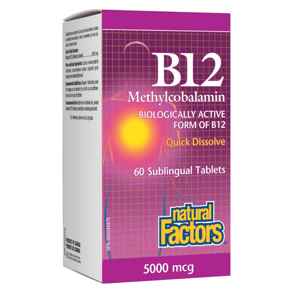 B-12 Methylcobalamin 5000 mcg