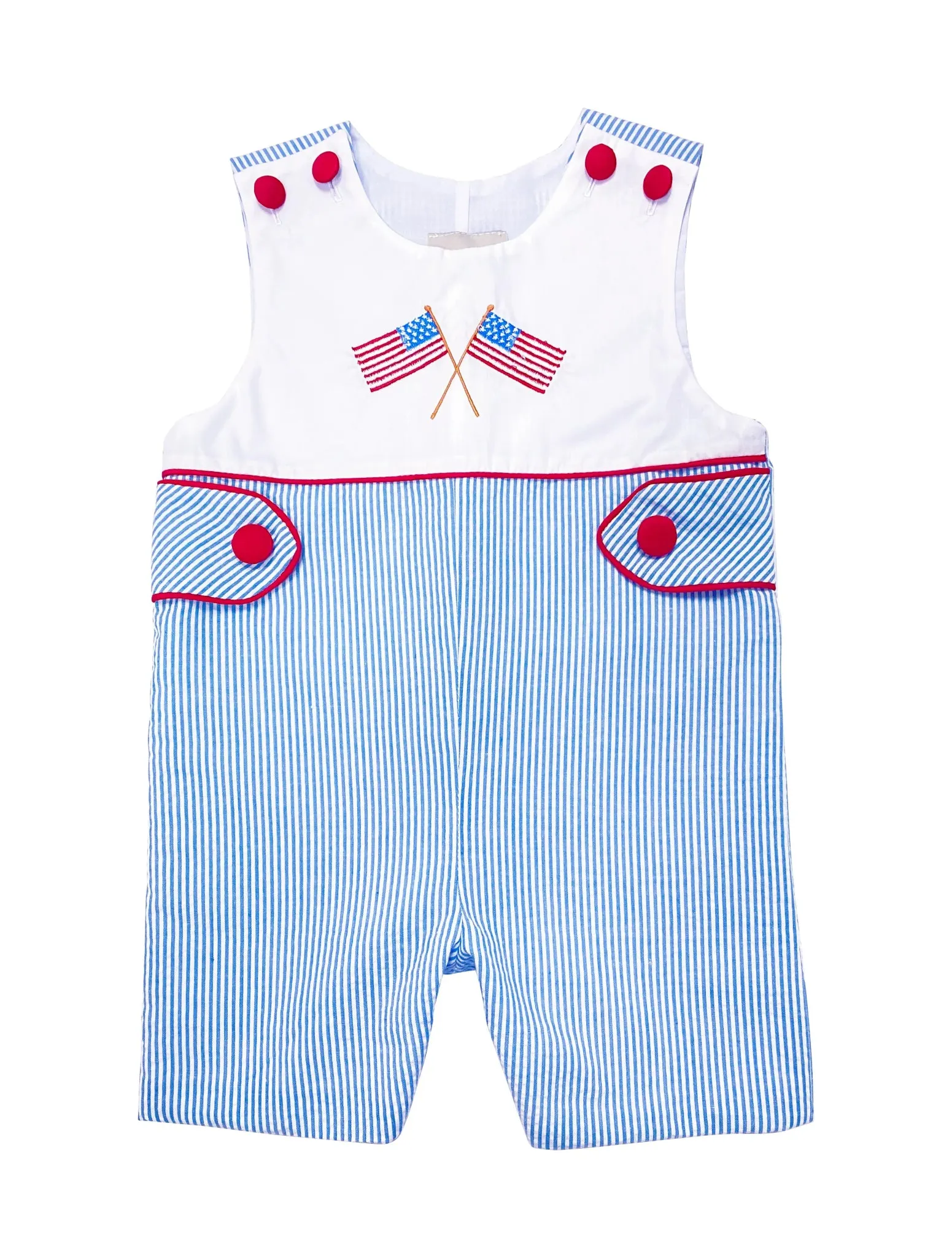 Baby Boy American Flag Overall
