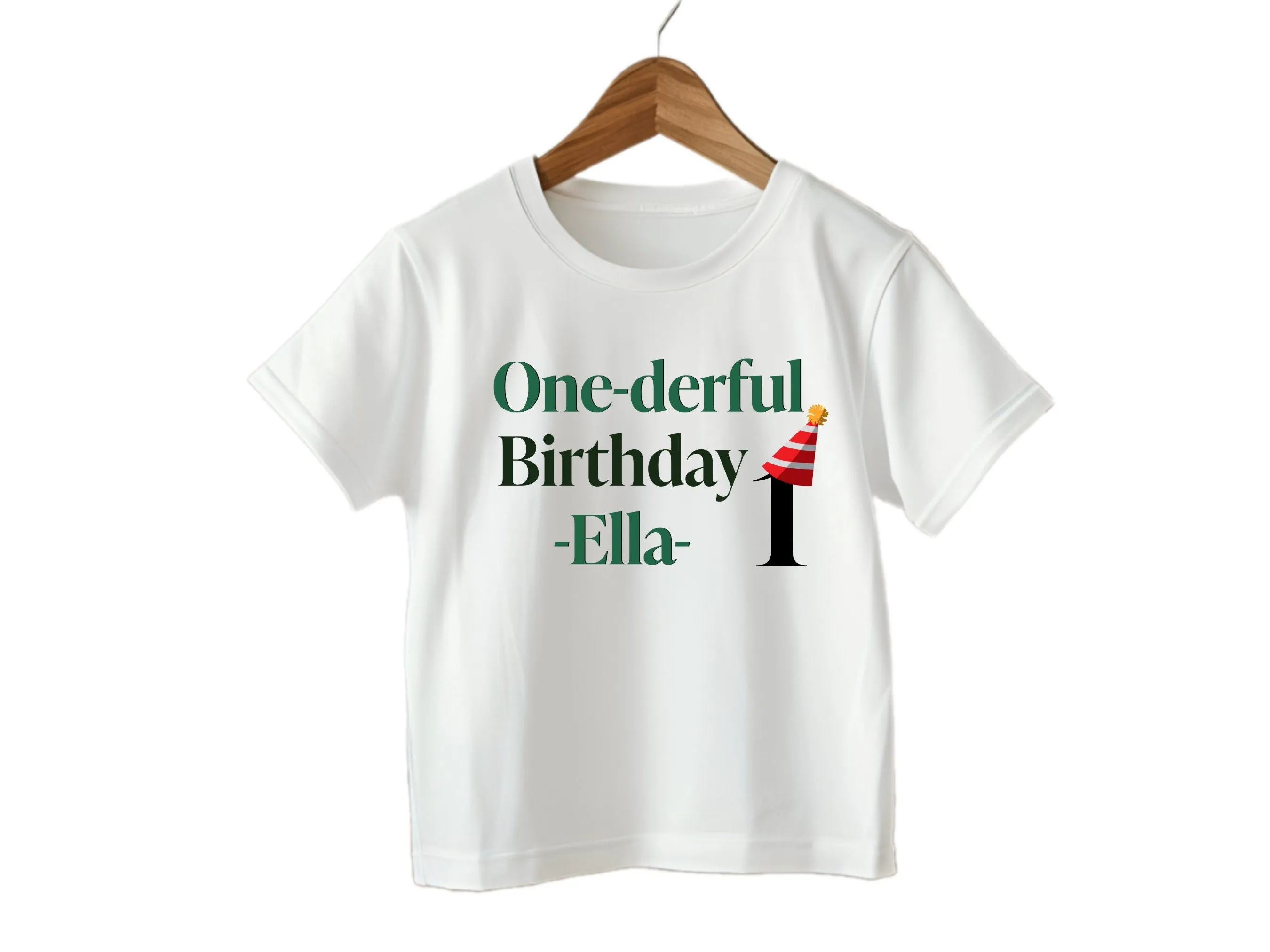 Baby Girl Personalized Name One-derful 1st Birthday Bodysuit Gift For baby Girl