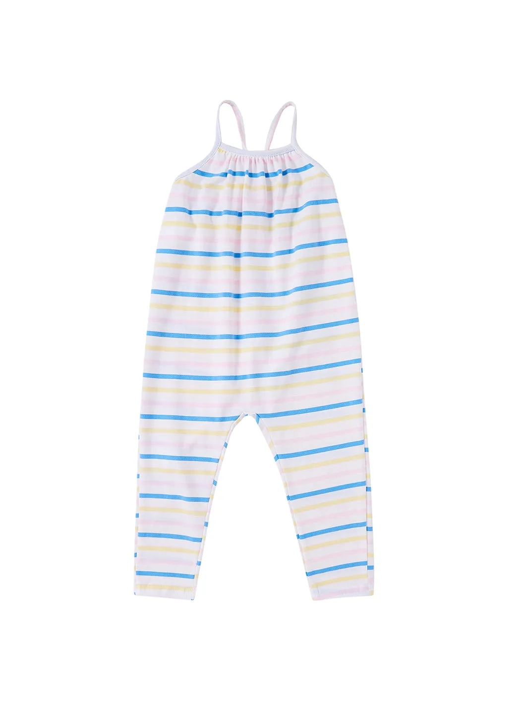 Baby Multi Striped Gathered Overall