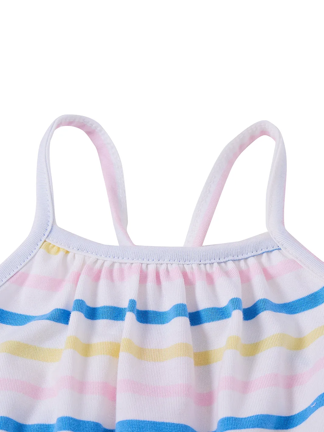 Baby Multi Striped Gathered Overall