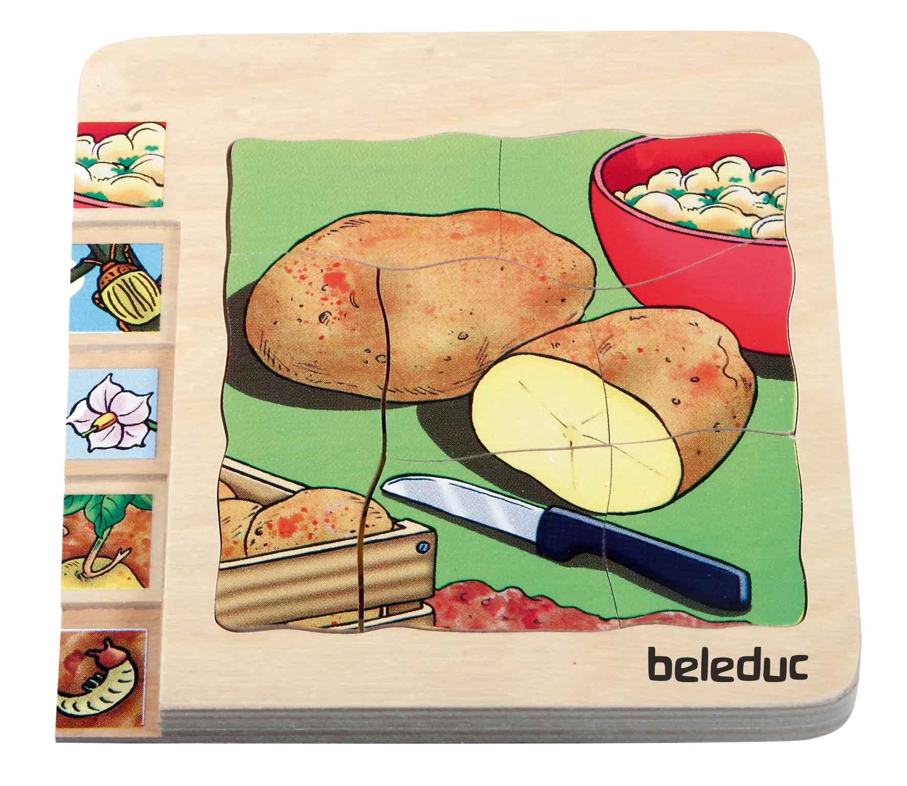 Beleduc Layer-Puzzle Potato 土豆生長多層情景找找看拼圖