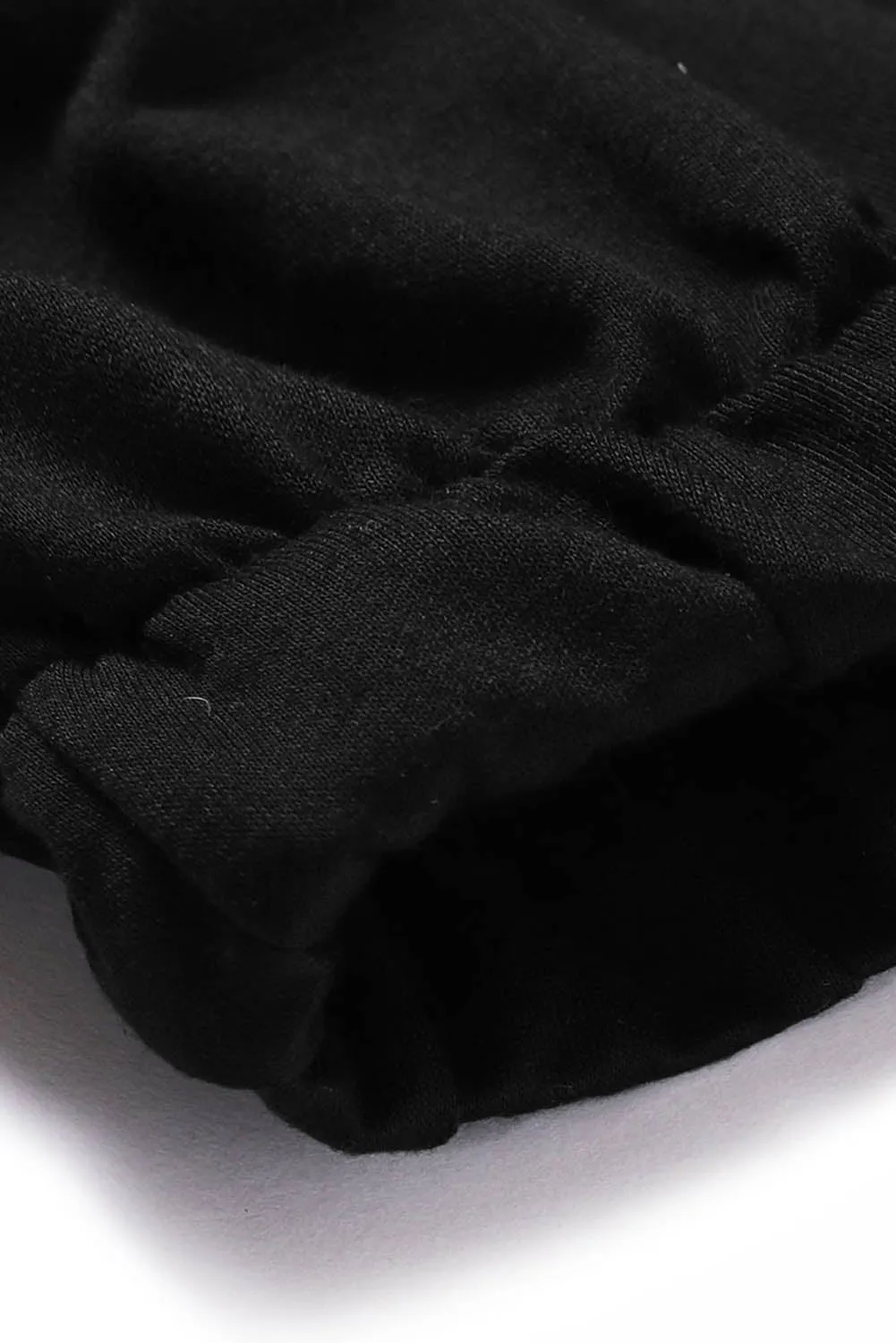 Black Clover Print Pocket Drawstring Waist Men's Sweatpants