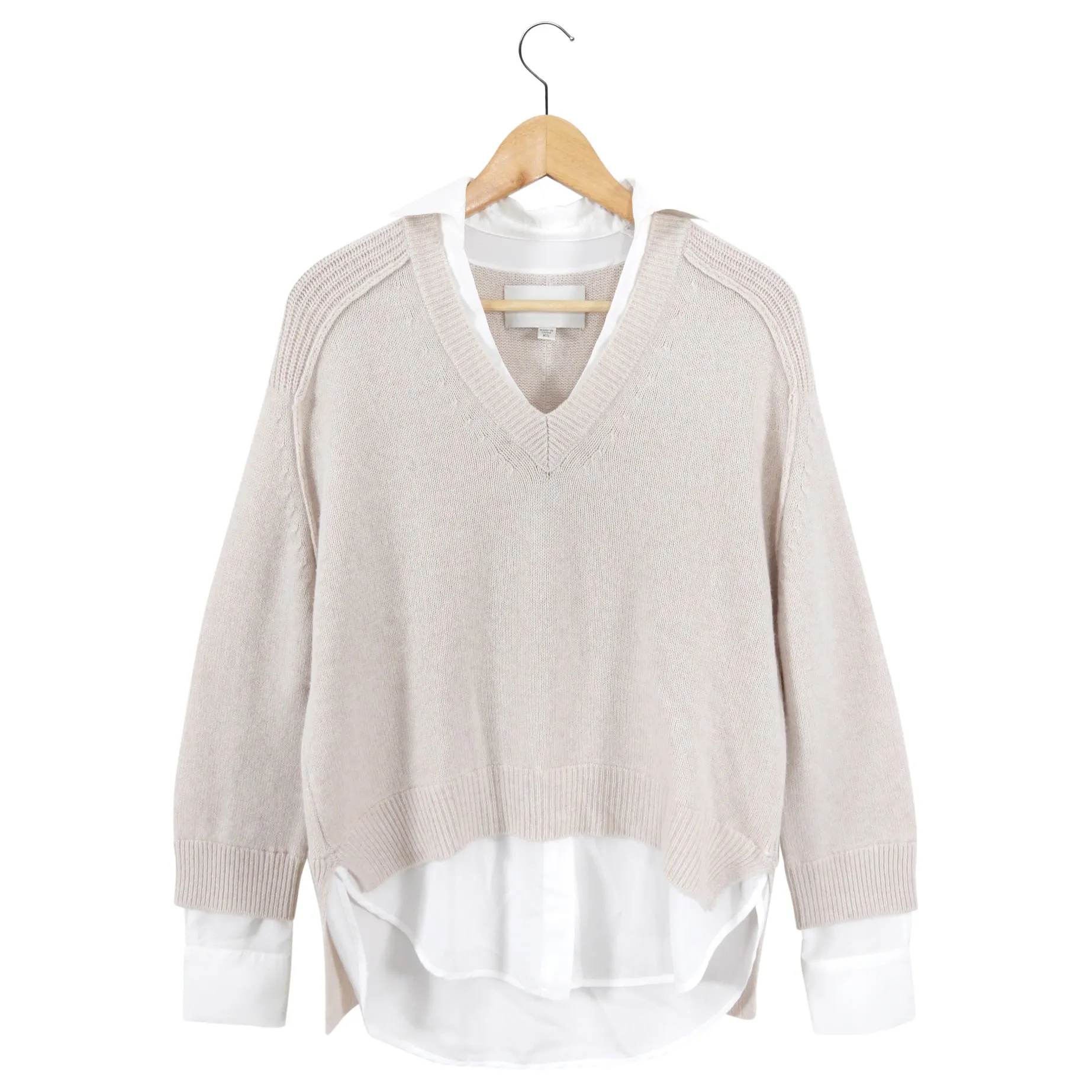 Brochu Walker Cashmere Blend Layered Sweater - S
