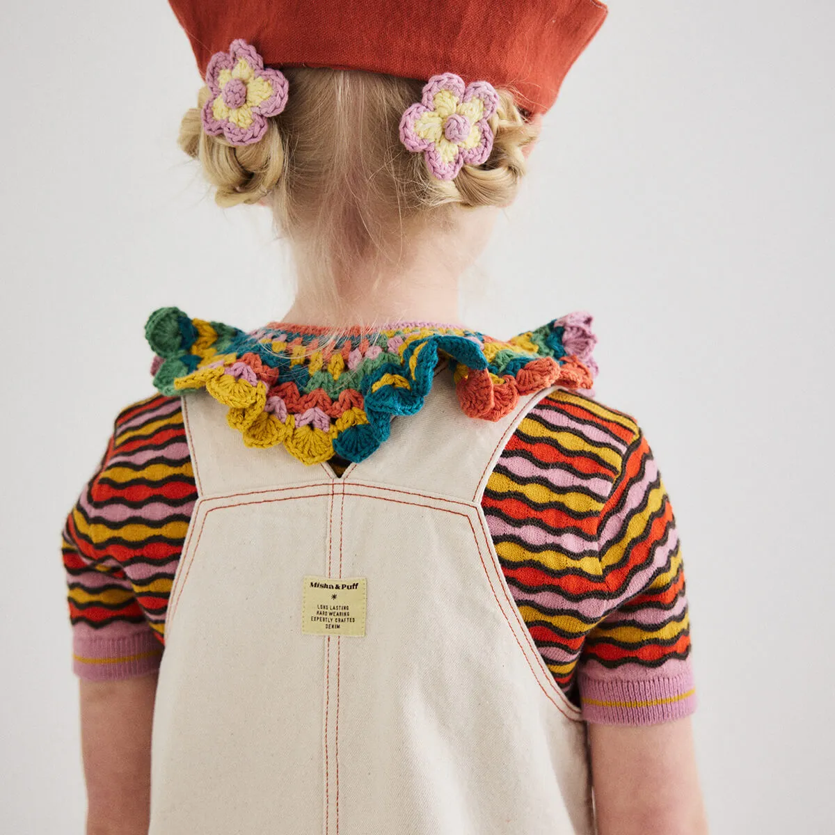 Buckle Jumper Dress in Gesso by Misha & Puff
