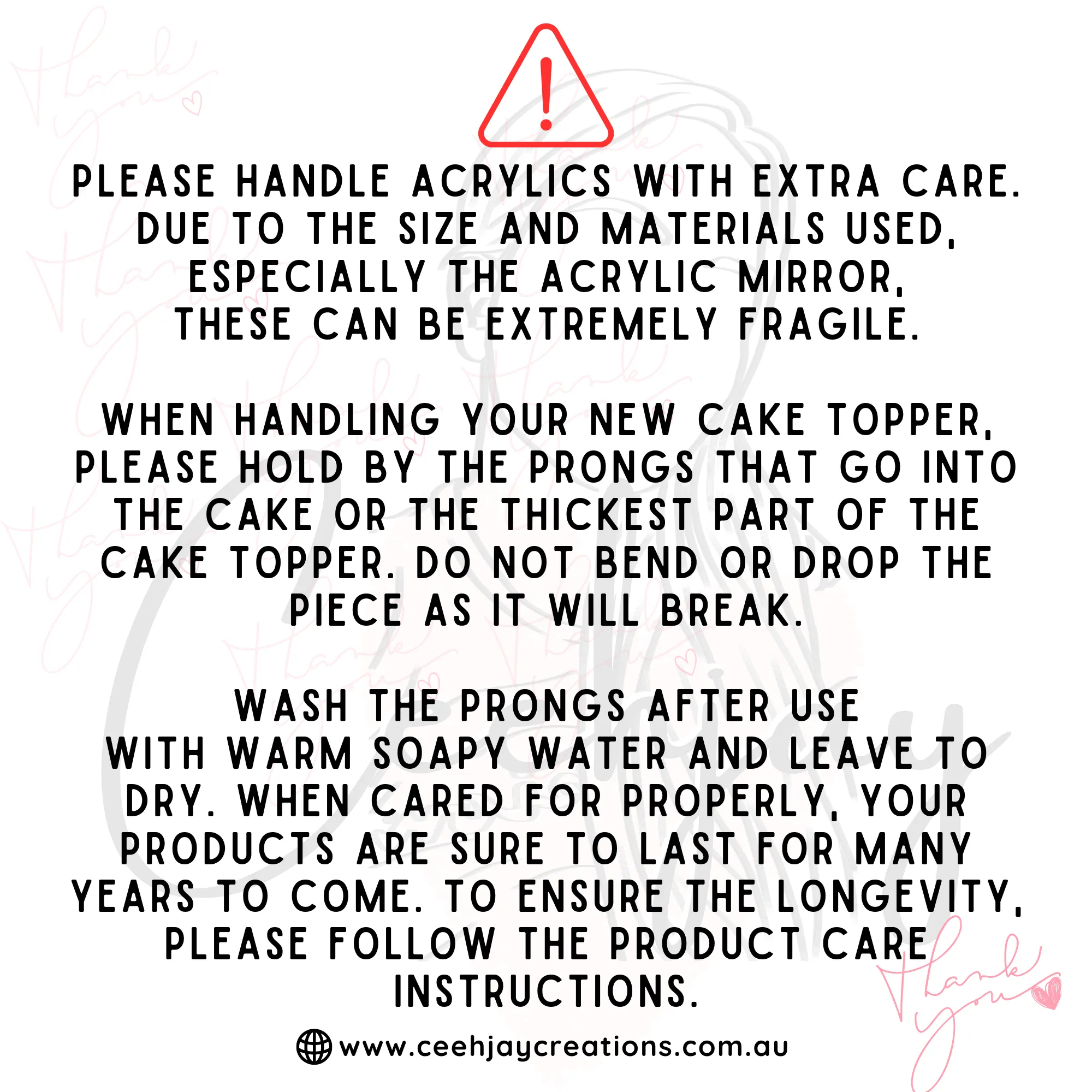 Cake Topper/Fropper - Single Layer