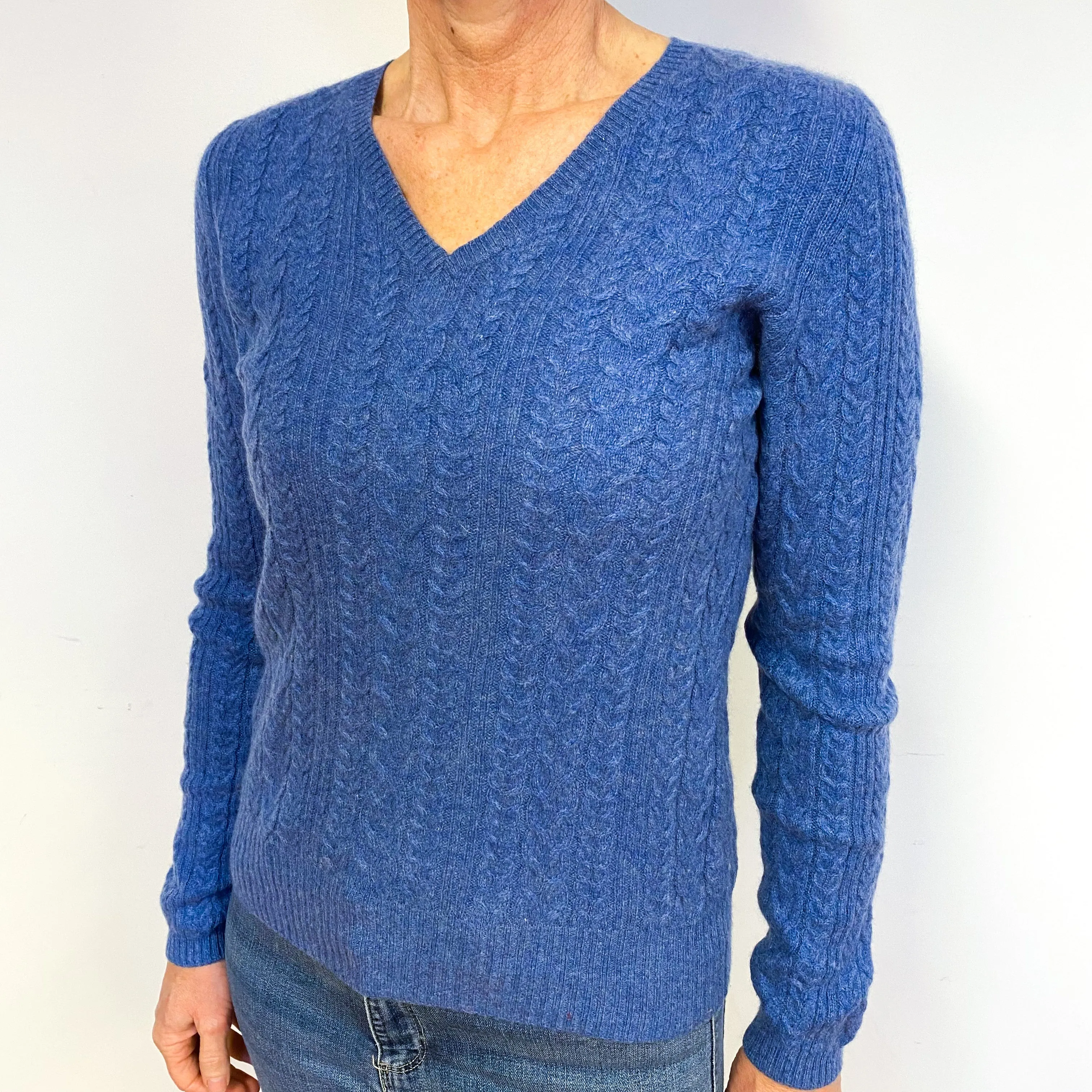 Cashmere V-Neck Jumper Medium