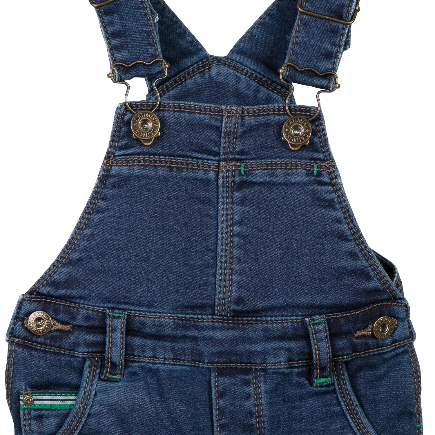 Catimini Salopette Fleece Denim Overall