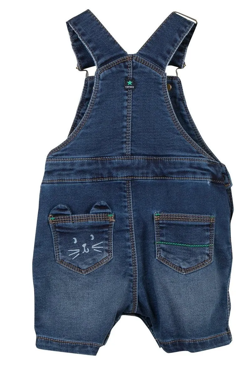 Catimini Salopette Fleece Denim Overall
