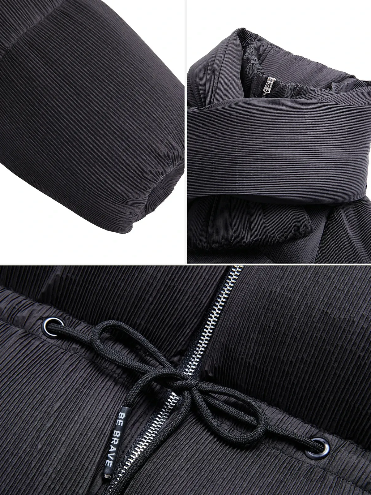 Classic Drawstring Waist Goose Down Coat