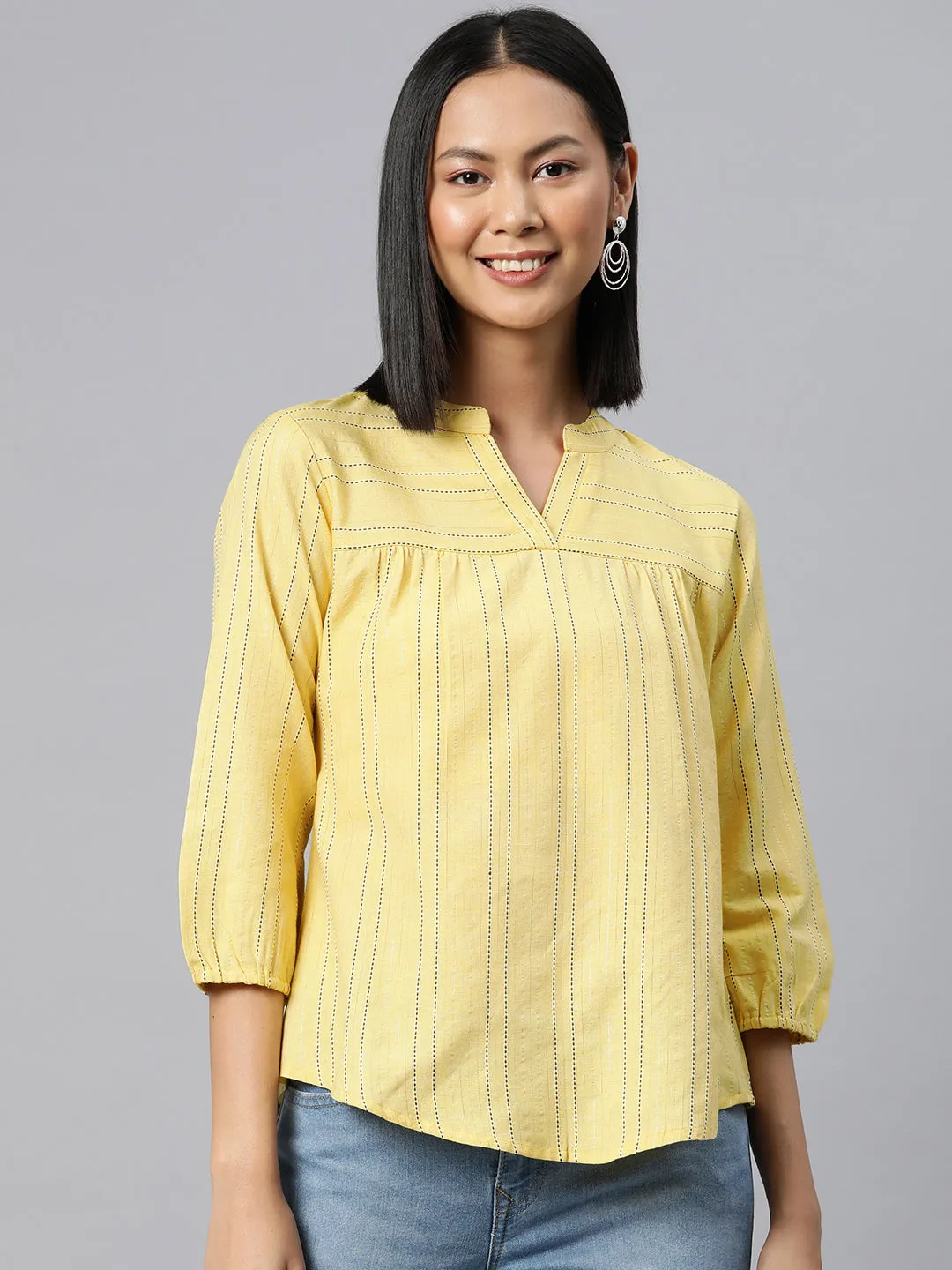 Cottinfab Striped Cotton Top
