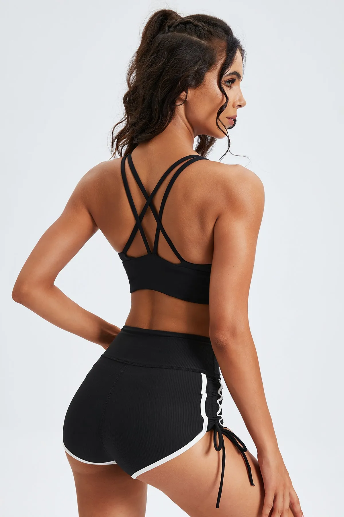 Criss Cross Crop Active Cami Top