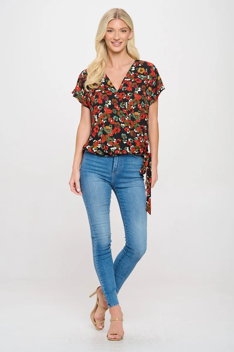 Dallas Side-Tie Dolman Sleeve Top