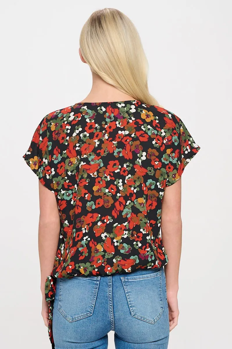 Dallas Side-Tie Dolman Sleeve Top