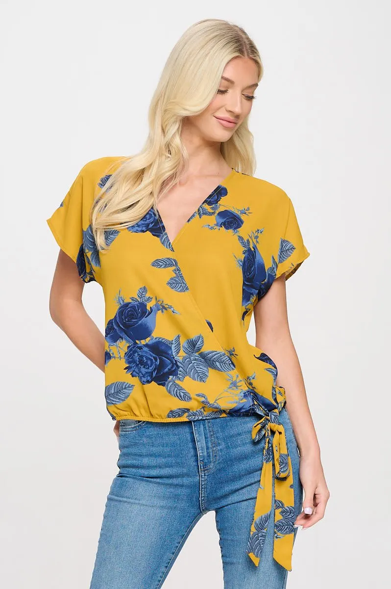Dallas Side-Tie Dolman Sleeve Top